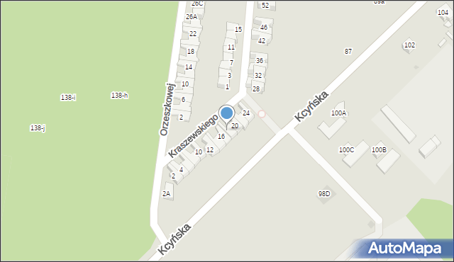 Wągrowiec, Kraszewskiego Józefa Ignacego, 18, mapa Wągrowiec