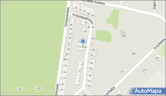 Wągrowiec, Kraszewskiego Józefa Ignacego, 19, mapa Wągrowiec