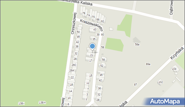 Wągrowiec, Kraszewskiego Józefa Ignacego, 23, mapa Wągrowiec