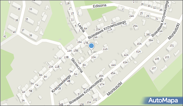 Wałbrzych, Kraszewskiego Józefa Ignacego, 9B, mapa Wałbrzycha