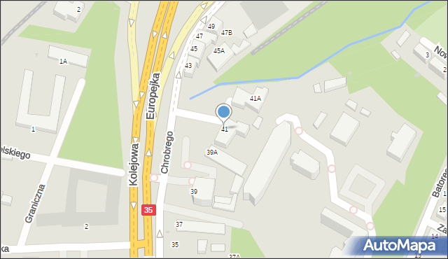 Wałbrzych, Króla Bolesława Chrobrego, 41, mapa Wałbrzycha