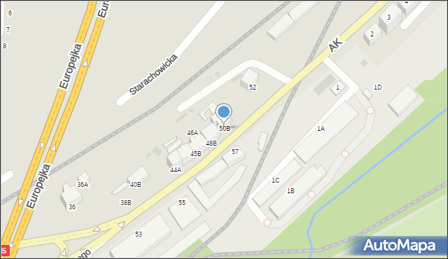 Wałbrzych, Króla Bolesława Chrobrego, 50B, mapa Wałbrzycha