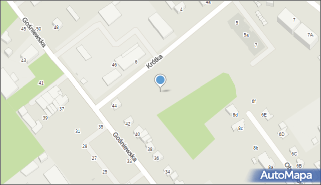 Warka, Krótka, 21, mapa Warka