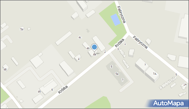 Warka, Krótka, 4a, mapa Warka