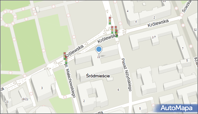 Warszawa, Królewska, 11, mapa Warszawy