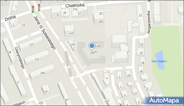 Warszawa, Króla Jana III Sobieskiego, 112, mapa Warszawy