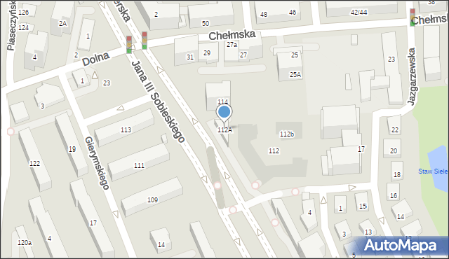 Warszawa, Króla Jana III Sobieskiego, 112A, mapa Warszawy