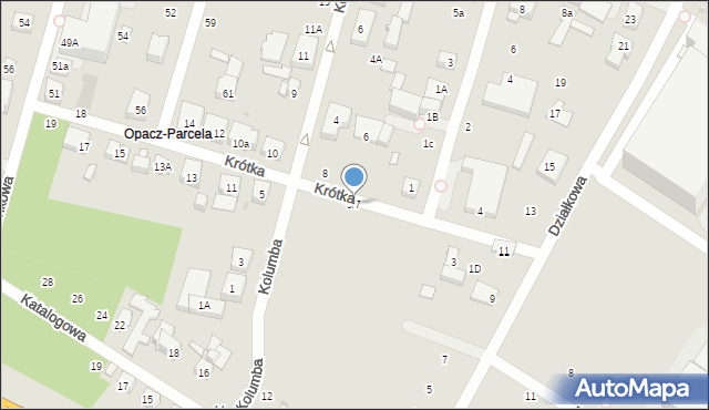 Warszawa, Krótka, 5/7, mapa Warszawy