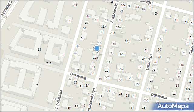 Warszawa, Kraszewskiego Józefa Ignacego, 13, mapa Warszawy