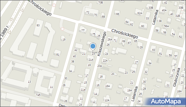 Warszawa, Kraszewskiego Józefa Ignacego, 23, mapa Warszawy