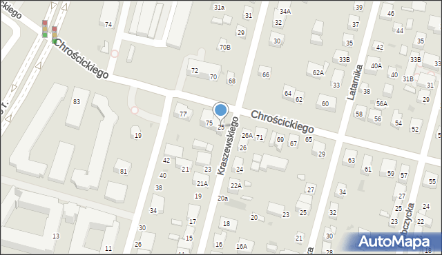 Warszawa, Kraszewskiego Józefa Ignacego, 25, mapa Warszawy