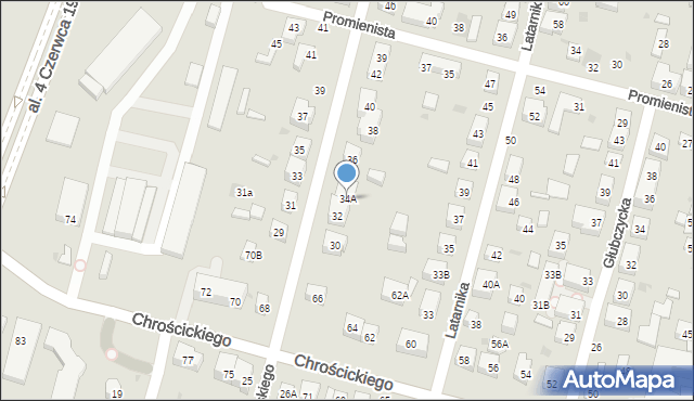 Warszawa, Kraszewskiego Józefa Ignacego, 34A, mapa Warszawy