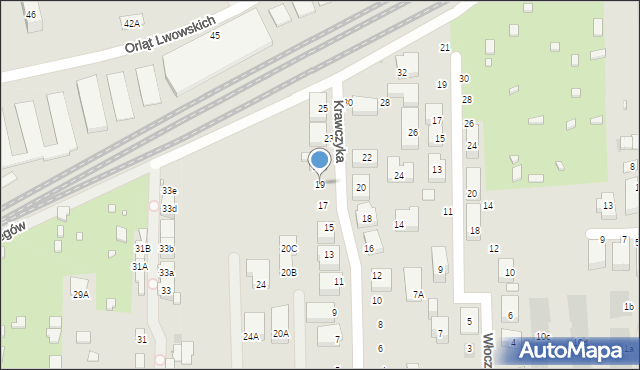 Warszawa, Krawczyka Mariana, 19, mapa Warszawy