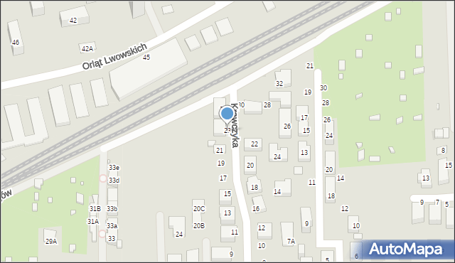 Warszawa, Krawczyka Mariana, 23, mapa Warszawy