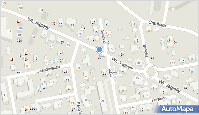 Warszawa, Króla Władysława Jagiełły, 19, mapa Warszawy