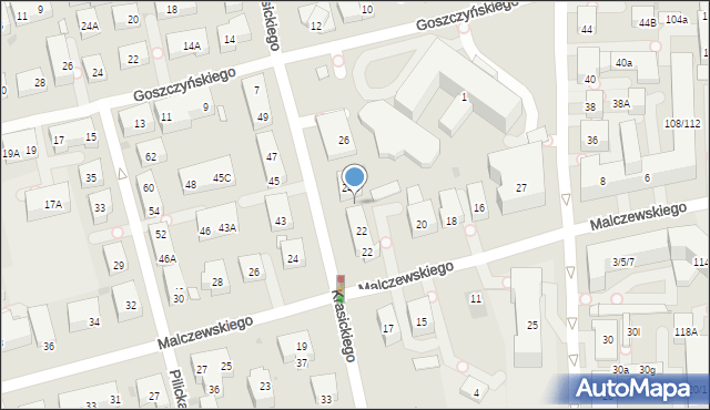 Warszawa, Krasickiego Ignacego, bp., 24e, mapa Warszawy