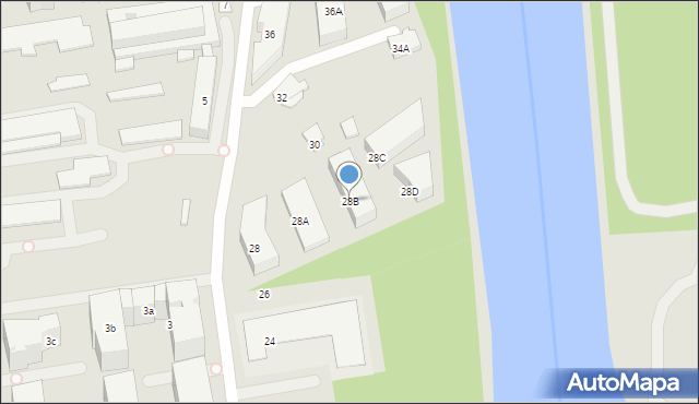 Warszawa, Krzyżówki, 28B, mapa Warszawy