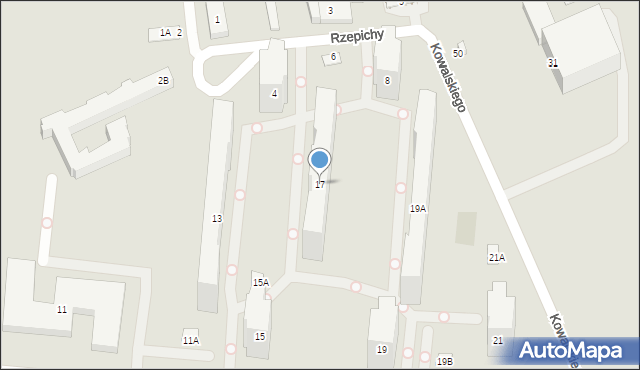 Warszawa, Krasnobrodzka, 17, mapa Warszawy