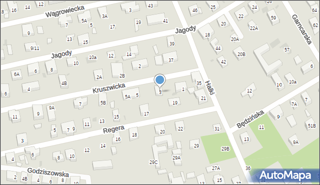 Warszawa, Kruszwicka, 3, mapa Warszawy