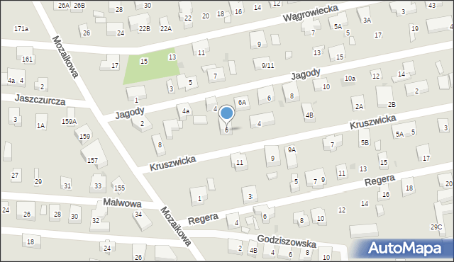 Warszawa, Kruszwicka, 6, mapa Warszawy