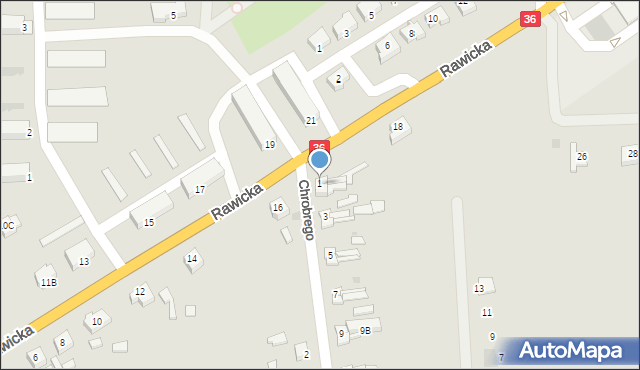 Wąsosz, Króla Bolesława Chrobrego, 1, mapa Wąsosz