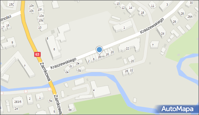 Węgorzewo, Kraszewskiego Józefa Ignacego, 10, mapa Węgorzewo