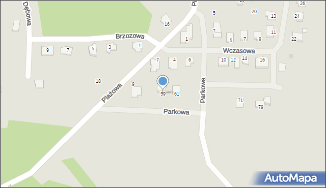 Węgorzewo, Króla Bolesława Chrobrego, 59, mapa Węgorzewo