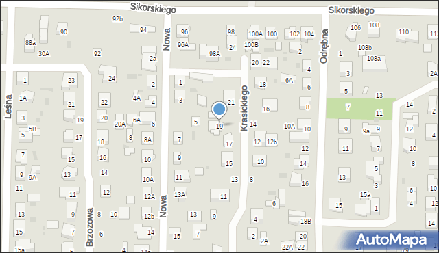 Wejherowo, Krasickiego Ignacego, bp., 19, mapa Wejherowo