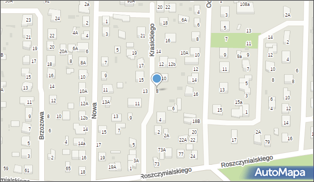 Wejherowo, Krasickiego Ignacego, bp., 8, mapa Wejherowo