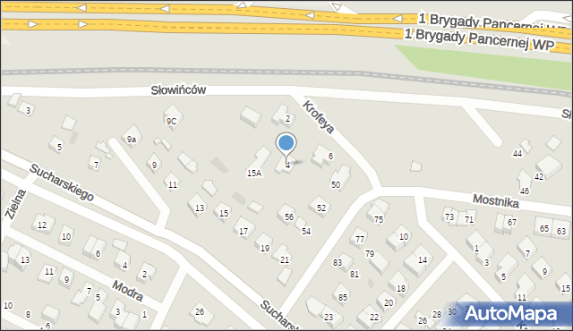 Wejherowo, Krofeya Szymona, 4, mapa Wejherowo