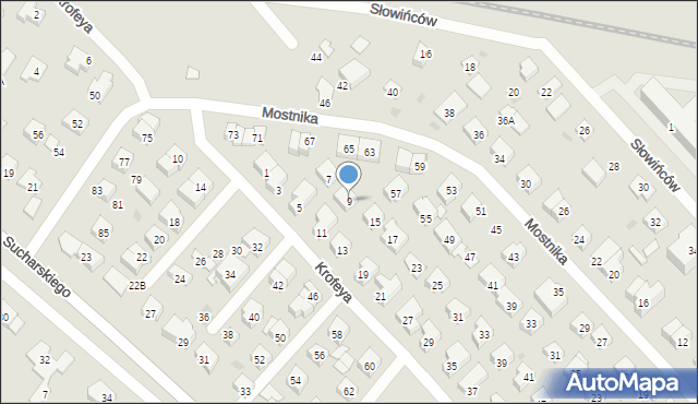 Wejherowo, Krofeya Szymona, 9, mapa Wejherowo