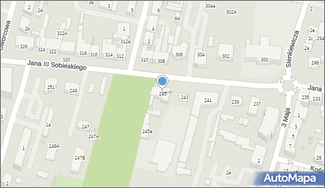 Wejherowo, Króla Jana III Sobieskiego, 245, mapa Wejherowo