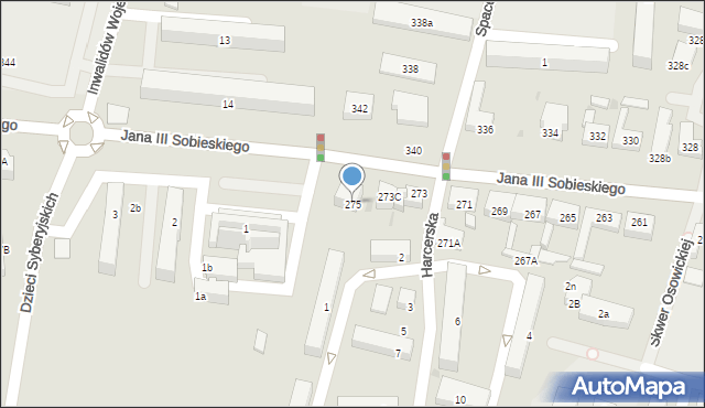 Wejherowo, Króla Jana III Sobieskiego, 275, mapa Wejherowo