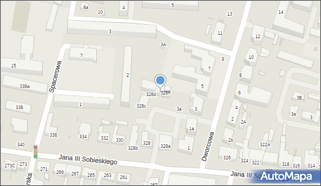Wejherowo, Króla Jana III Sobieskiego, 328e, mapa Wejherowo