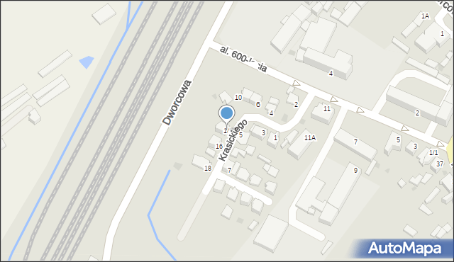 Więcbork, Krasickiego Ignacego, bp., 14, mapa Więcbork