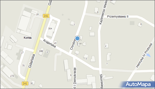 Więcbork, Króla Bolesława Chrobrego, 2, mapa Więcbork