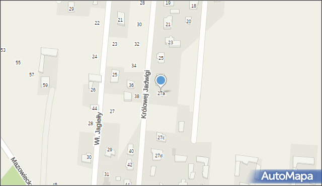 Wielgolas Brzeziński, Królowej Jadwigi, 27a, mapa Wielgolas Brzeziński