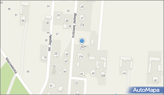 Wielgolas Brzeziński, Królowej Jadwigi, 27c, mapa Wielgolas Brzeziński