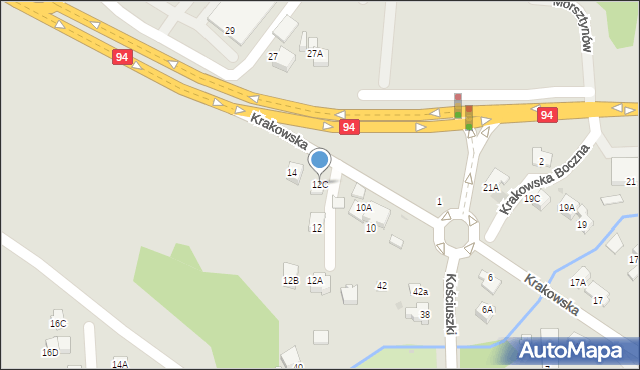 Wieliczka, Krakowska, 12C, mapa Wieliczka