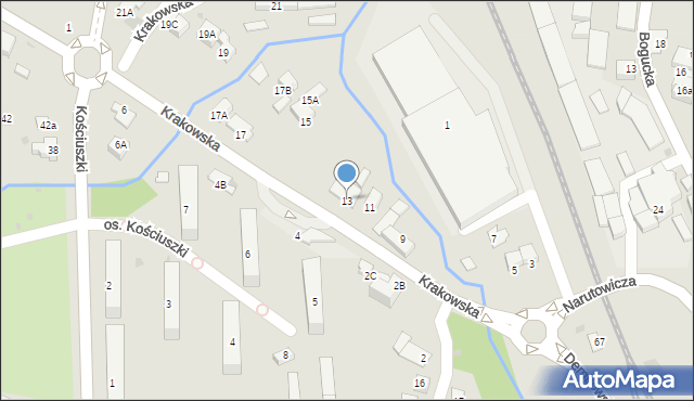 Wieliczka, Krakowska, 13, mapa Wieliczka