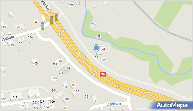 Wieliczka, Krakowska, 39, mapa Wieliczka