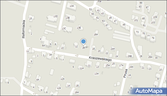 Wieliczka, Kraszewskiego Józefa Ignacego, 16, mapa Wieliczka