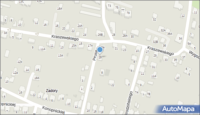 Wieliczka, Kraszewskiego Józefa Ignacego, 19, mapa Wieliczka
