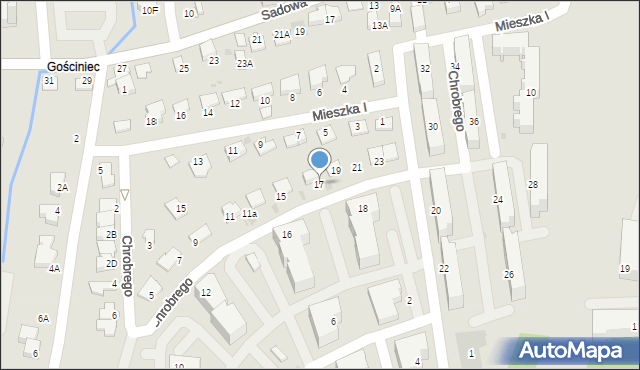 Wieliczka, Króla Bolesława Chrobrego, 17, mapa Wieliczka