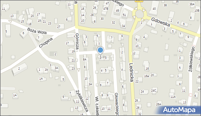 Wieliczka, Króla Władysława Łokietka, 2, mapa Wieliczka