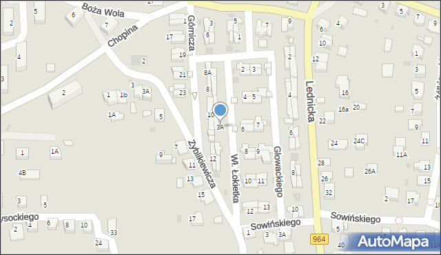 Wieliczka, Króla Władysława Łokietka, 3A, mapa Wieliczka