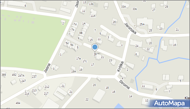 Wieliczka, Krótka, 19, mapa Wieliczka