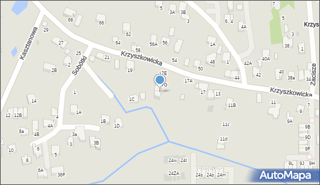 Wieliczka, Krzyszkowicka, 17H, mapa Wieliczka