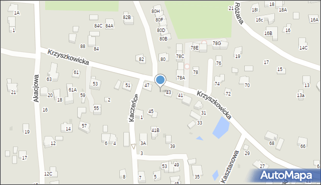 Wieliczka, Krzyszkowicka, 43a, mapa Wieliczka