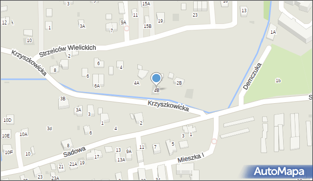 Wieliczka, Krzyszkowicka, 4B, mapa Wieliczka